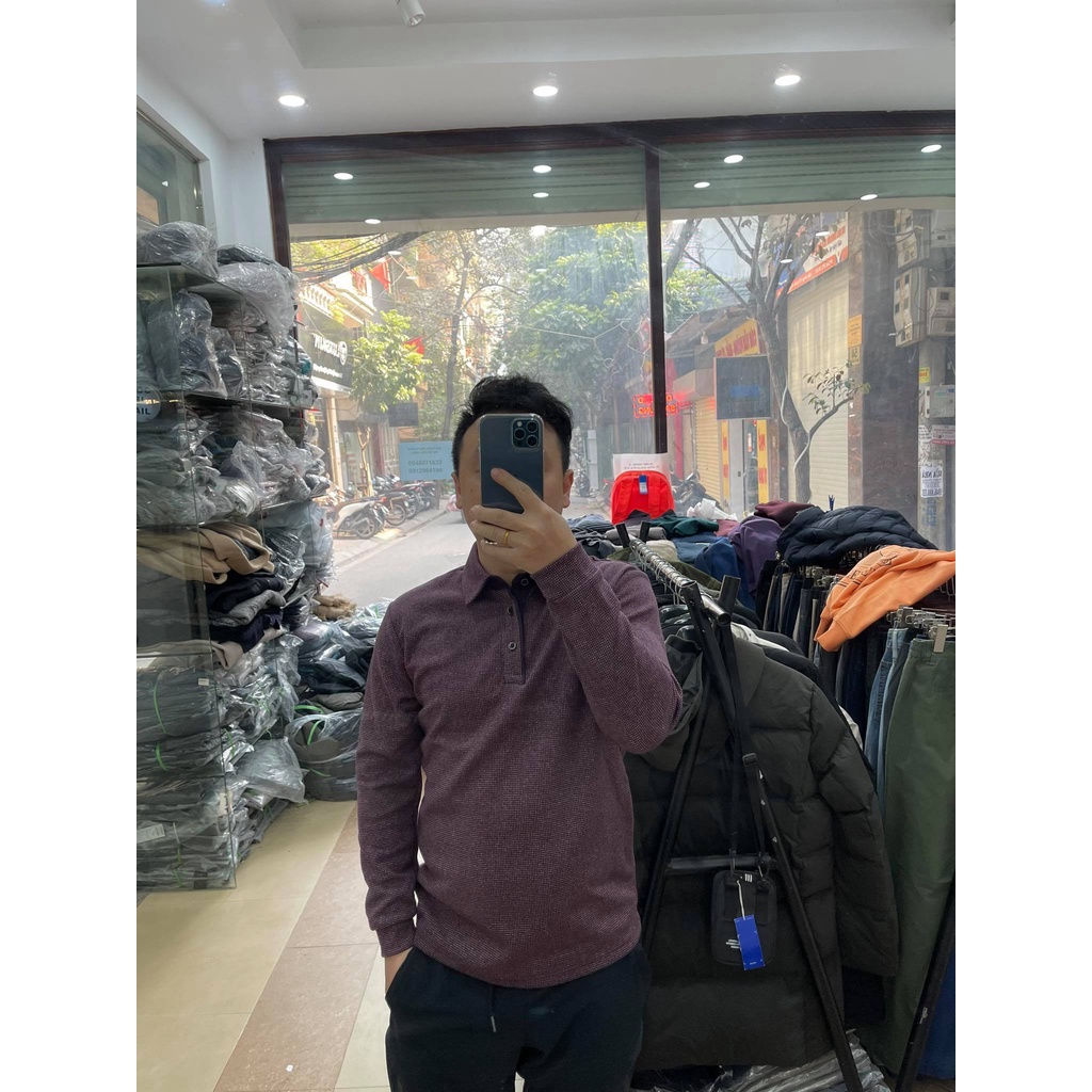 Áo polo nỉ nam PWX xuất Hàn xịn