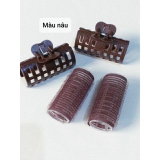 Combo 2 Lô dính cuốn tóc có kẹp giữ lô (Size nhí)