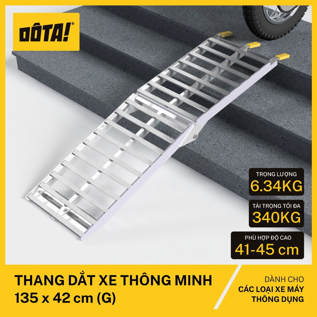 Thang Dắt Xe Thông Minh 135x42CM (G)