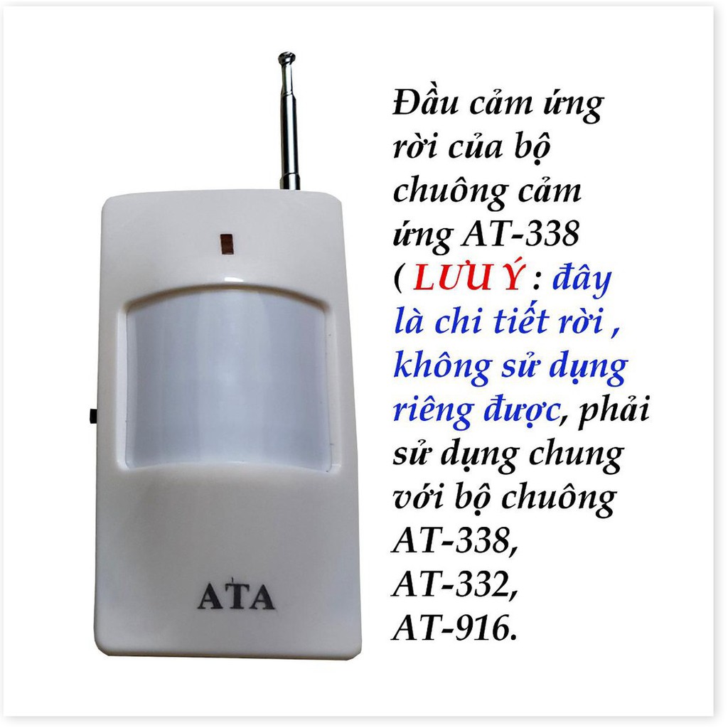 Đầu cảm ứng hồng ngoại của bộ chuông báo khách ATA AT-338 Điện Gia Dụng Bảo Minh - Điện Gia Dụng Bảo Minh