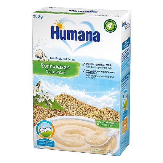 Bột dinh dưỡng ăn dặm Humana chọn vị (từ 6th) hộp 200gr