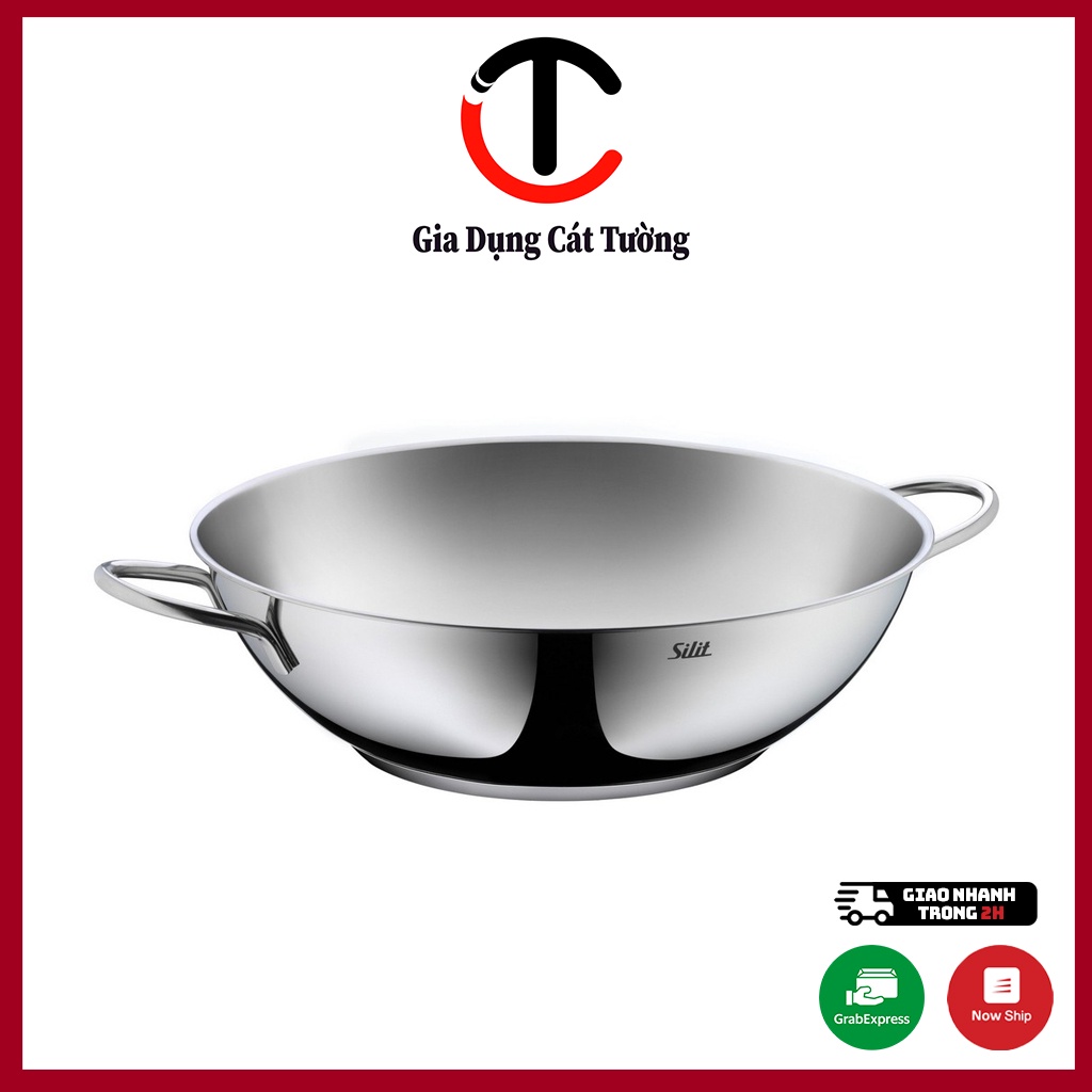 Chảo Xào Inox Silit Wok 32Cm Hàng Chính Hãng