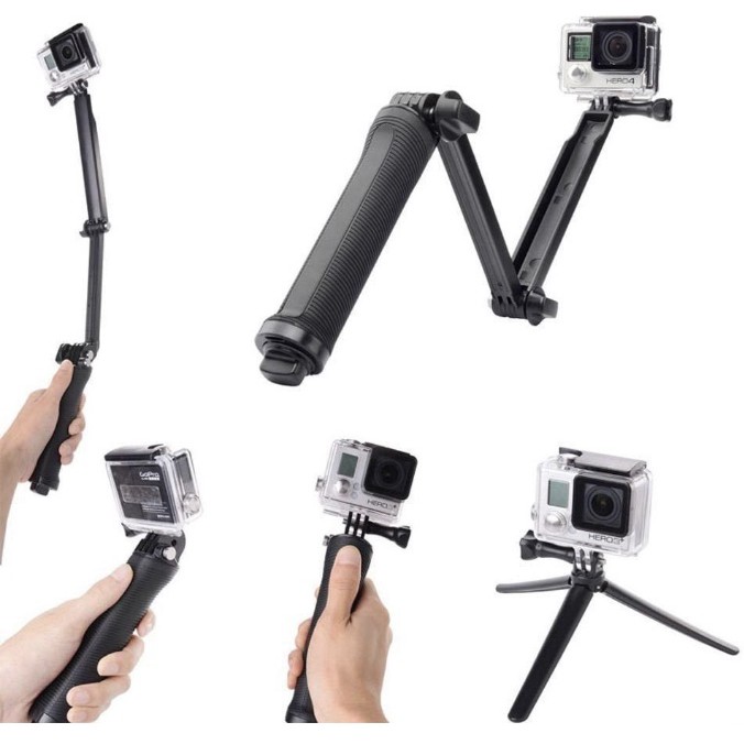 gậy selfie camera hành trình, gậy 3 way monopod dành cho gopro, Sjcam, Eken, Xiaomi và các loại camera hành trình | BigBuy360 - bigbuy360.vn