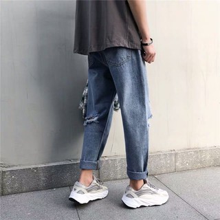 Quần baggy jean rách