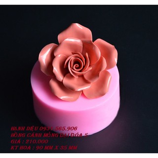 Khuôn Silicone Hoa Hồng Nhụy Soắn
