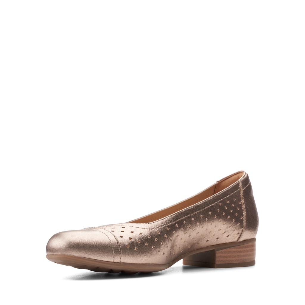 Giày cao gót nữ CLARKS Juliet Cedar màu Metalic