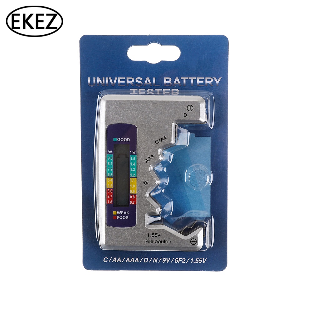 Máy test pin điện tử cầm tay EKEZ c d n aa aaa 9v 1.5v