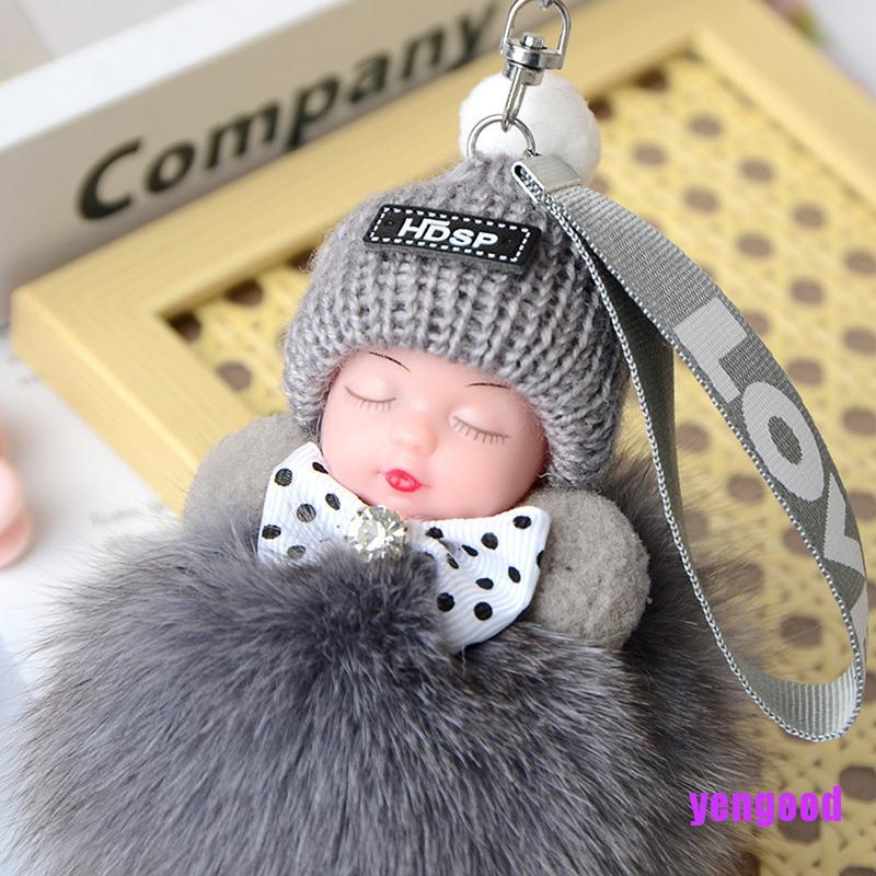 Móc Khóa Búp Bê Em Bé Đang Ngủ Dễ Thương