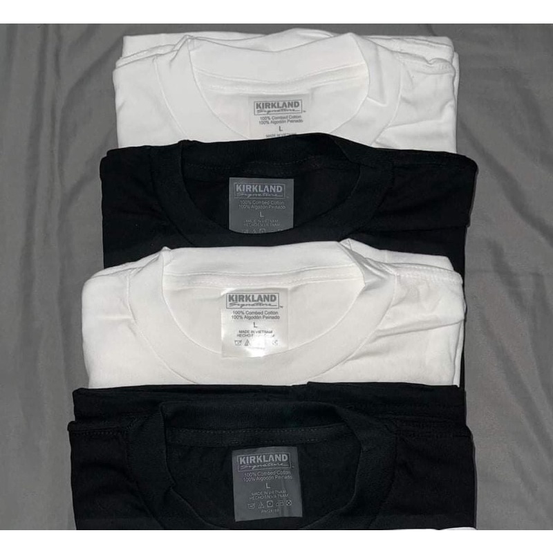 White and Black Kirkland T-shirt/ Áo Kirkland oversize cotton 100%