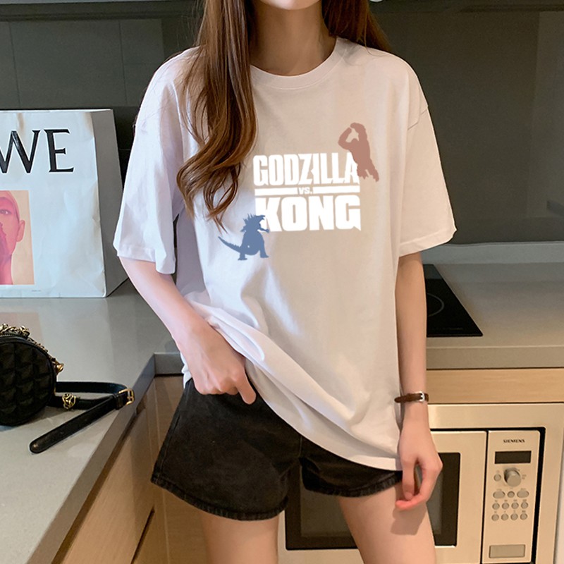 NRVP Áo Thun Ngắn Tay Form Rộng Mẫu 2021 Theo Phong Cách Hàn Quốc Dành Cho Nữ