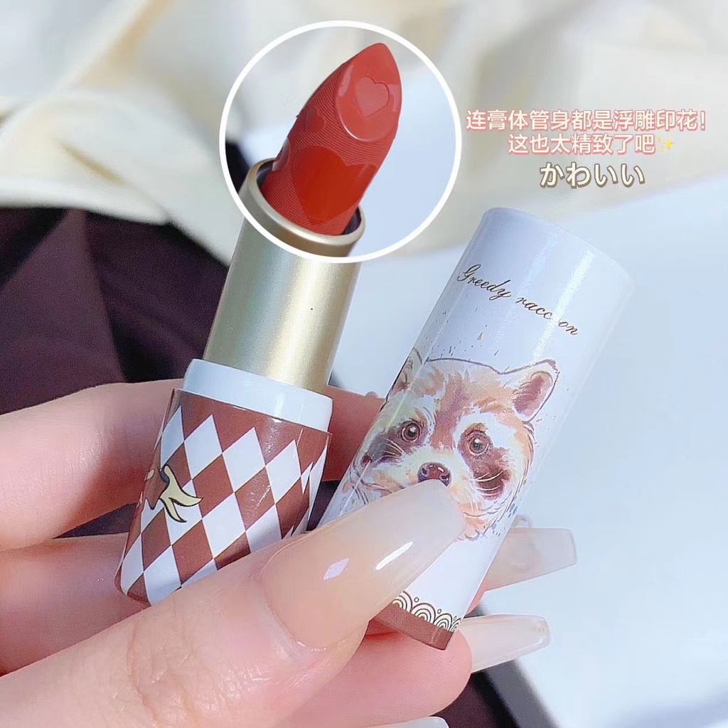 Son Môi MAGIC CASA Chất Nhung Lì Lâu Trôi Không Dính Thành Cốc Thiết Kế Vỏ Hình Ống Giấy Dễ Thương