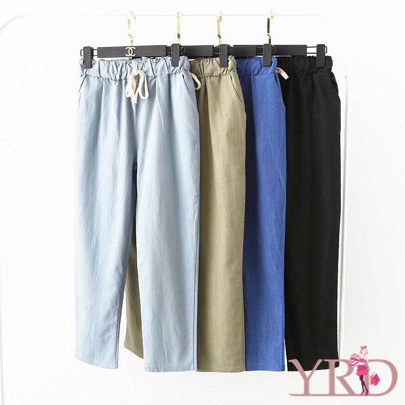 Quần suông lưng thun năng động thoải mái cho nữ | BigBuy360 - bigbuy360.vn