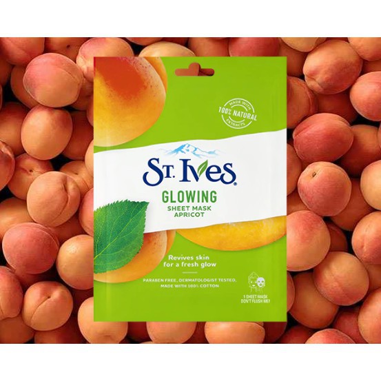 ST.IVES (Hàng Mới Về) 1 Mặt Nạ Giấy Phát Sáng Chăm Sóc Da Mặt