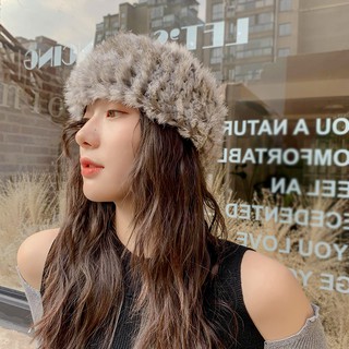 Mũ Lông Thỏ Phong Cách Retro Hàn Quốc Cho Nữ