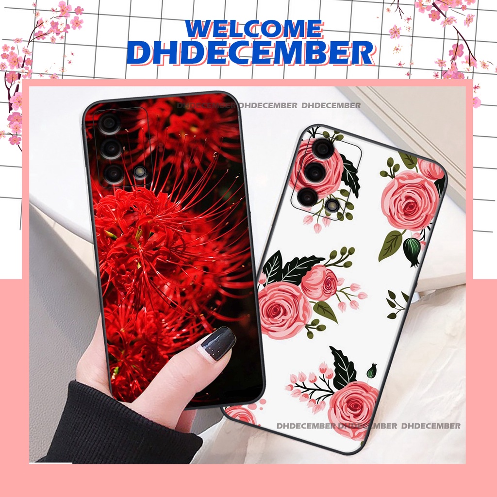 Ốp lưng Oppo A74 in hình hoa xinh xắn, hiện đại , thời trang ,phong cách