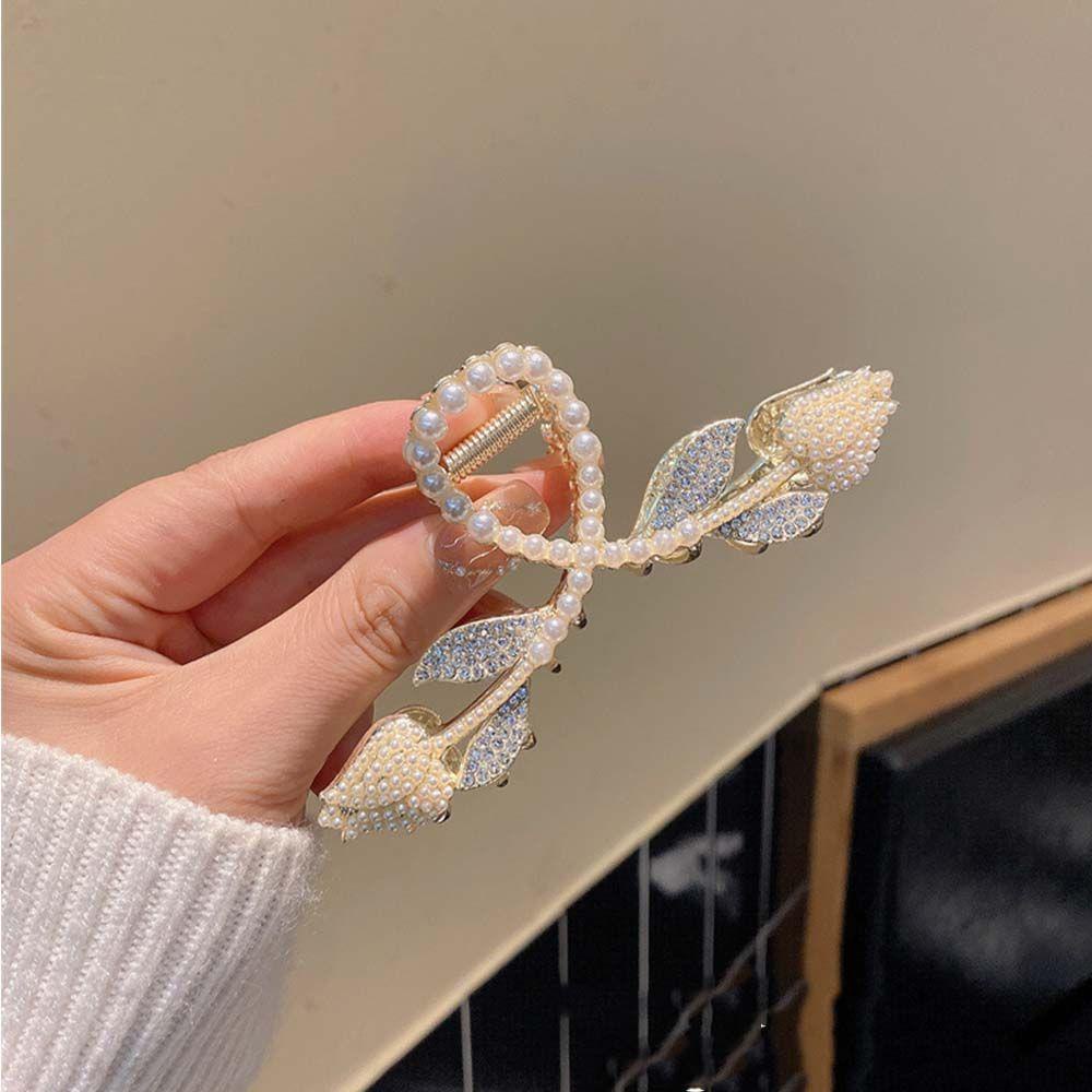 Kẹp Tóc Họa Tiết Hoa Bằng Hợp Kim Ngọt Ngào WMES15H Cho Nữ