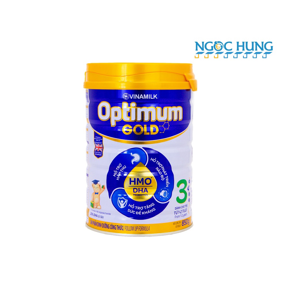 Sữa bột Optimum Gold số 1,2,3,4 lon thiếc 850g cho bé