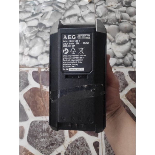 Vỏ mạch pin 58V aeg