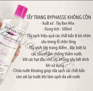 Tẩy trang Byphasse 400ml