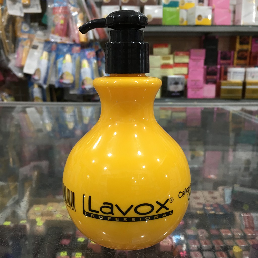 Lavox Collagen Styling Wax 300ml- Wax Dây Tạo Nếp Tăng Sóng Bồng Bềnh (Vàng)