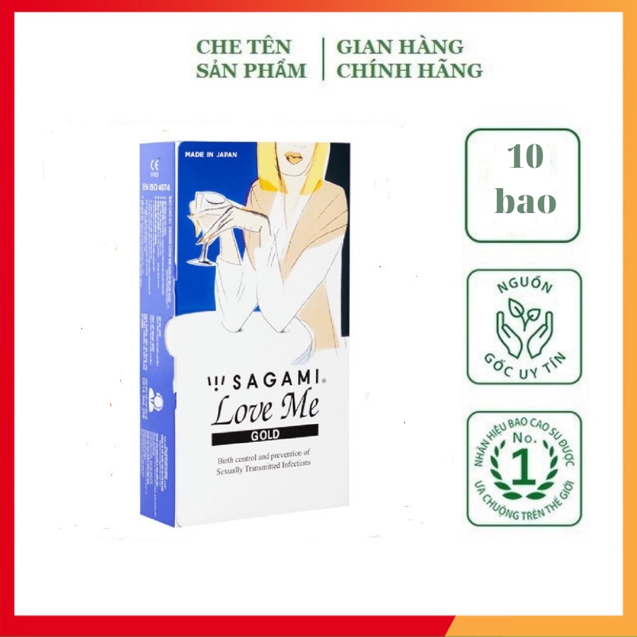 Bao Cao Su SAGAMI Love Me, Hàng Chính Hãng Japan, Siêu Mỏng, Mang Đến Cảm Giác Chân Thật (Che Tên Sản Phẩm)