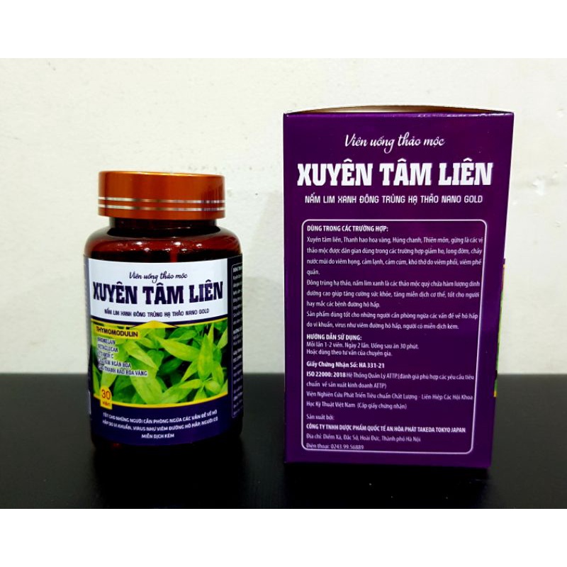 Xuyên Tâm Liên 30 viên