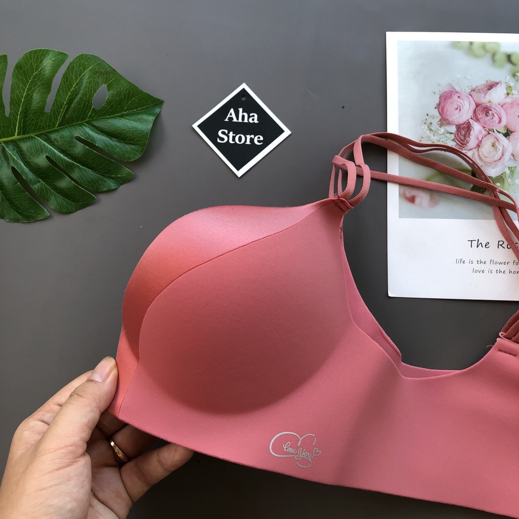 Áo Ngực Su Đúc Không Gọng Phối Lụa Hàng Cao Cấp YiOn Underwear AS04