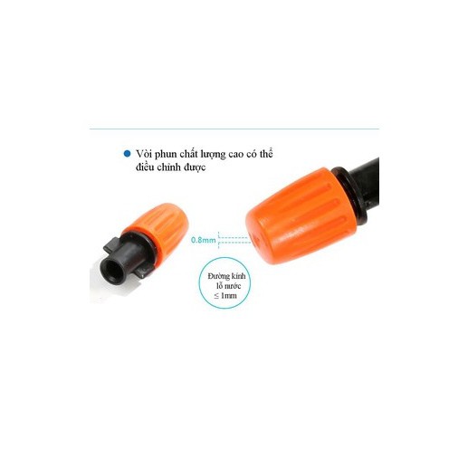 Béc phun sương 1 cửa kèm nối ren ngoài 21mm