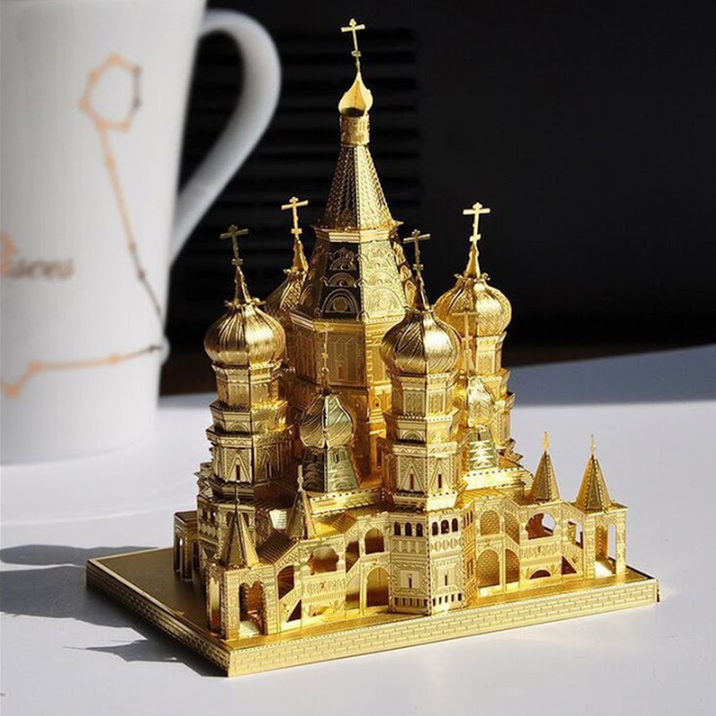 Mô Hình Kim Loại Lắp Ráp 3D Piececool Nhà Thờ Chính Tòa Saint Basil