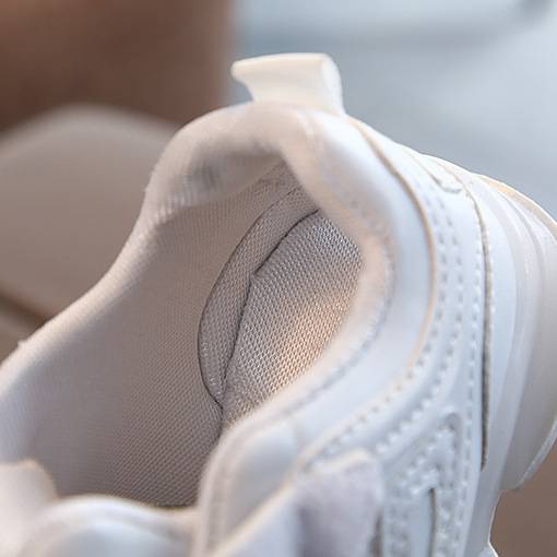 Giày Thể Thao Da Có Đèn Led Phát Sáng Thoáng Khí Chống Trượt/Thấm Nước Cho Bé