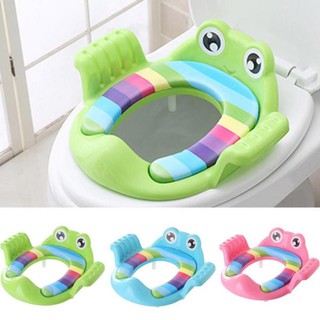 💖FREESHIP💖 Bệ lót bồn cầu có tay vịn hình chú ếch