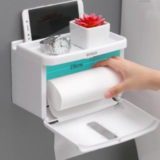[Giá sỉ] Hộp đựng giấy vệ sinh đa năng Ecoco