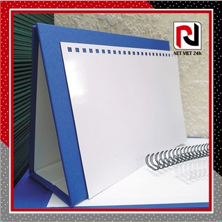 [Giá Tốt Nhất, KT: 21cm x 30cm] Bộ phôi lịch để bàn (chưa in) - 14 tờ/ bộ (giấy in ảnh), đế nhiều màu