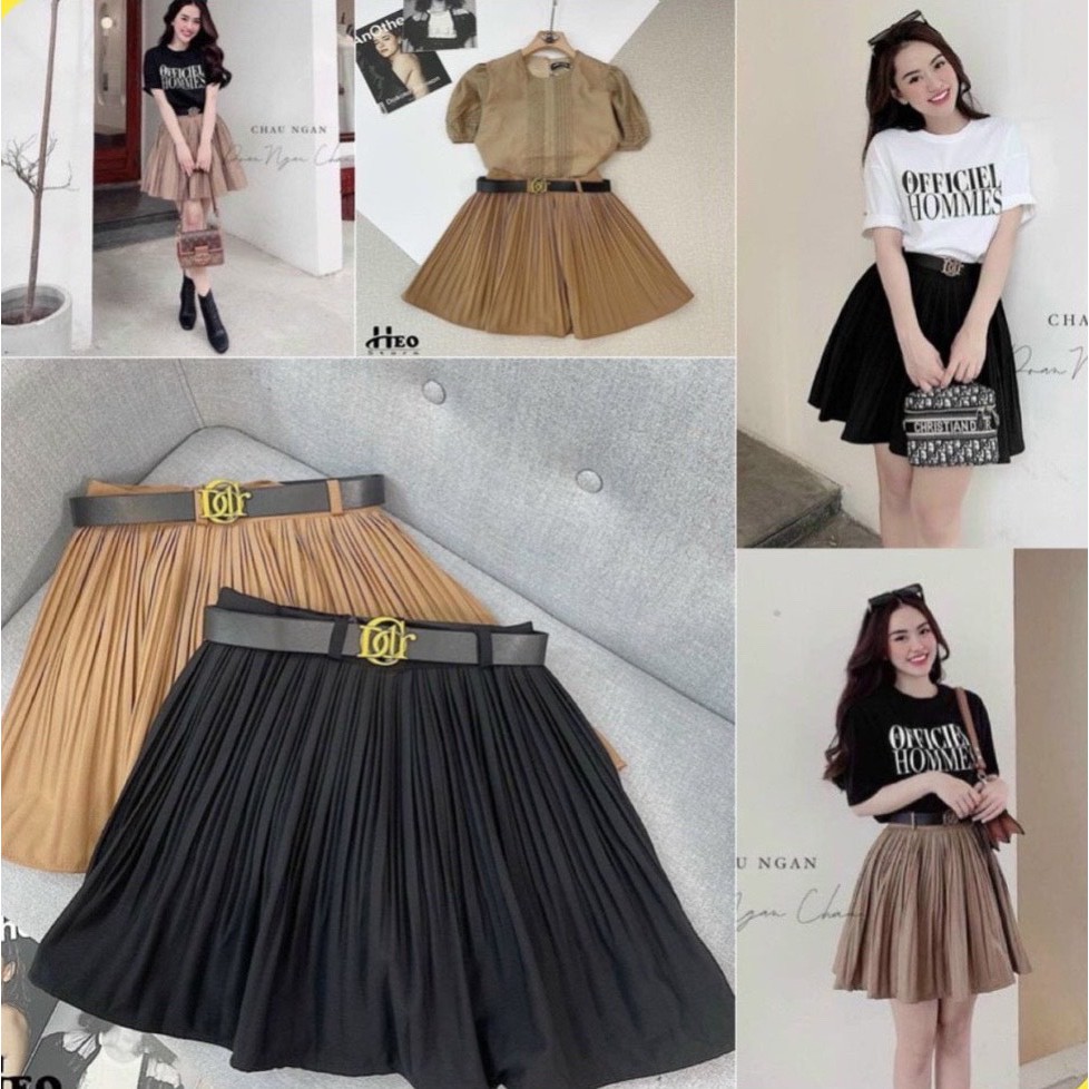 Chân Váy Ngắn Xếp Ly Nhỏ 2 Màu Kèm Đai Cao Cấp Loại 1 Freeship,Chân Váy Xòe Xếp Ly Siêu Xinh Đi Chơi Sang Chảnh QC Mới | BigBuy360 - bigbuy360.vn