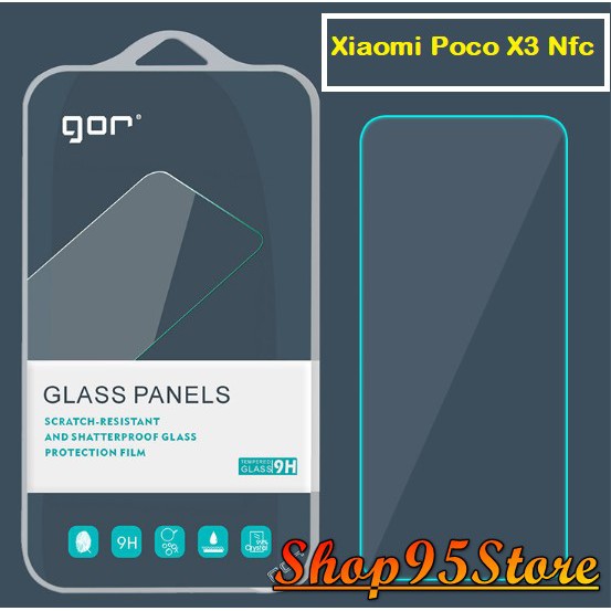 Bộ 2 Cường lực GOR Xiaomi Poco X3 Nfc trong suốt
