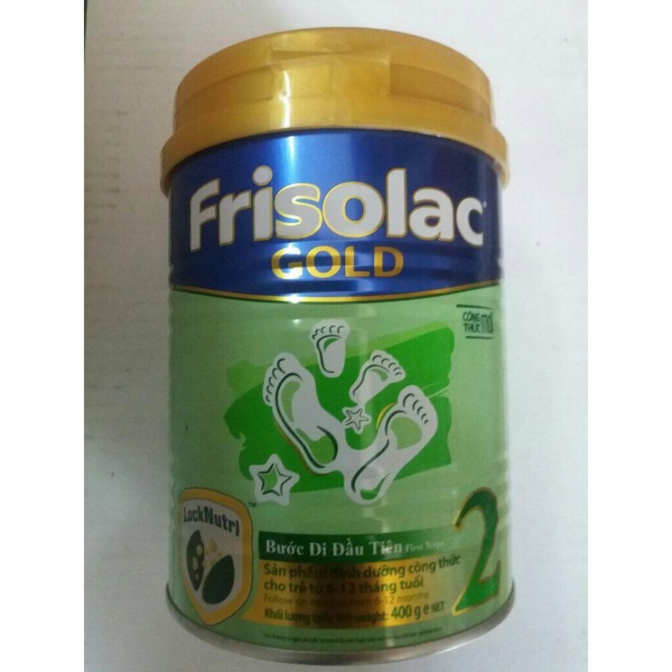 Sữa FRISOLAC 2-400G cho trẻ 6-12 tháng (date t8/2021)