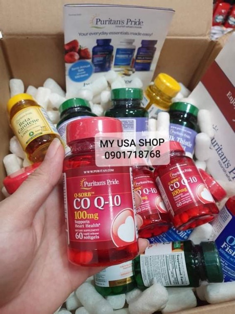 Bổ tim Q-Sorb CoQ10 100mg hỗ trợ tim mạch, giảm cholesterol 60 viên- Mỹ Date 2023
