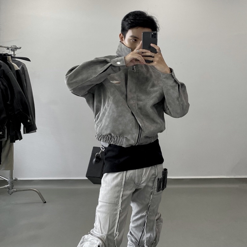 Áo khoác da WOE &quot;Ww Leather Jacket&quot;