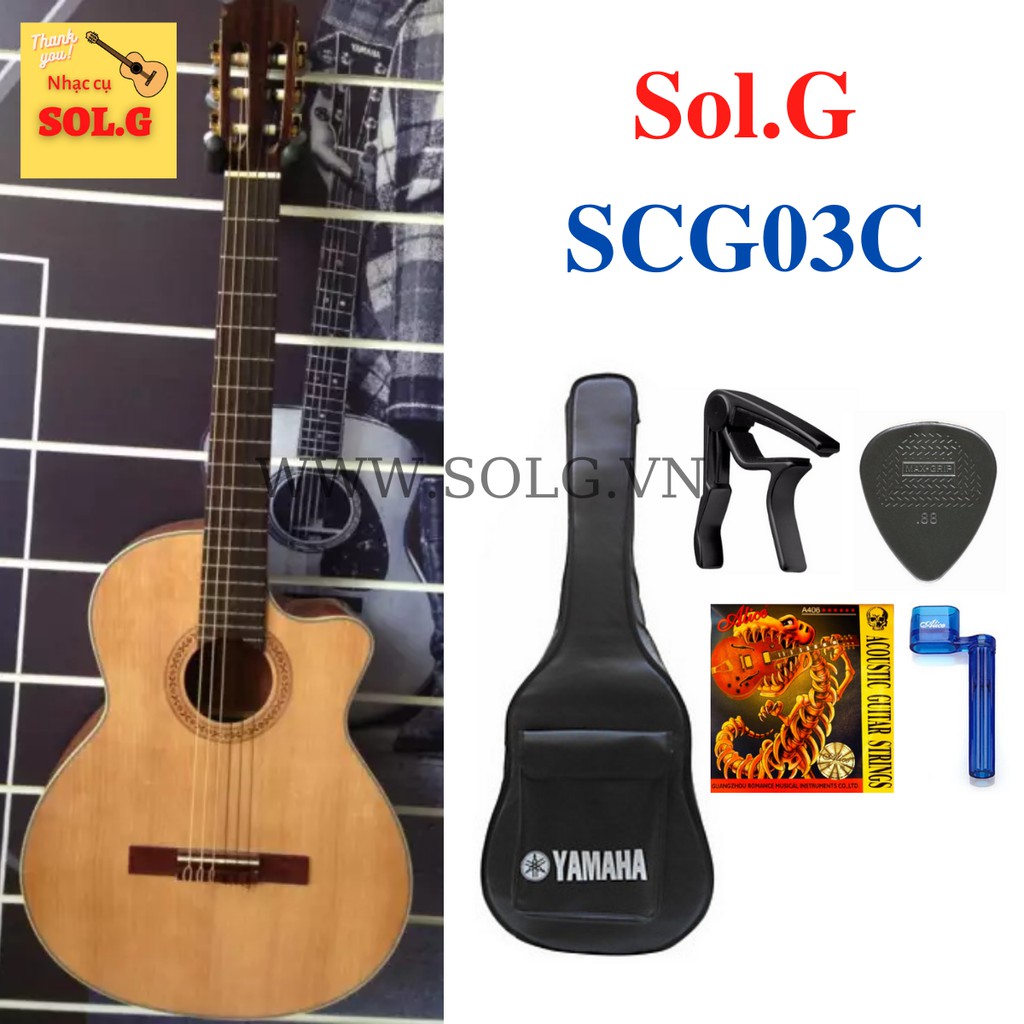 Guitar Classic Khuyết VIỆT NAM SCG03C ( 2 màu ) - Sản Xuất Sol.G