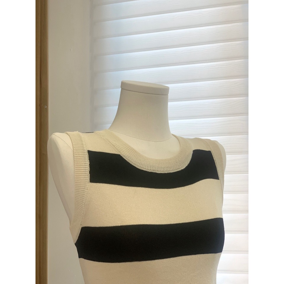 Áo len nữ dáng balo croptop kẻ sọc chất đẹp hàng co giãn cao cấp - A642