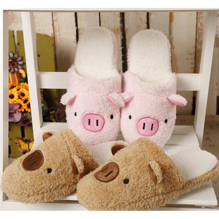 Dép bông đi trong nhà mặt lơn | BigBuy360 - bigbuy360.vn