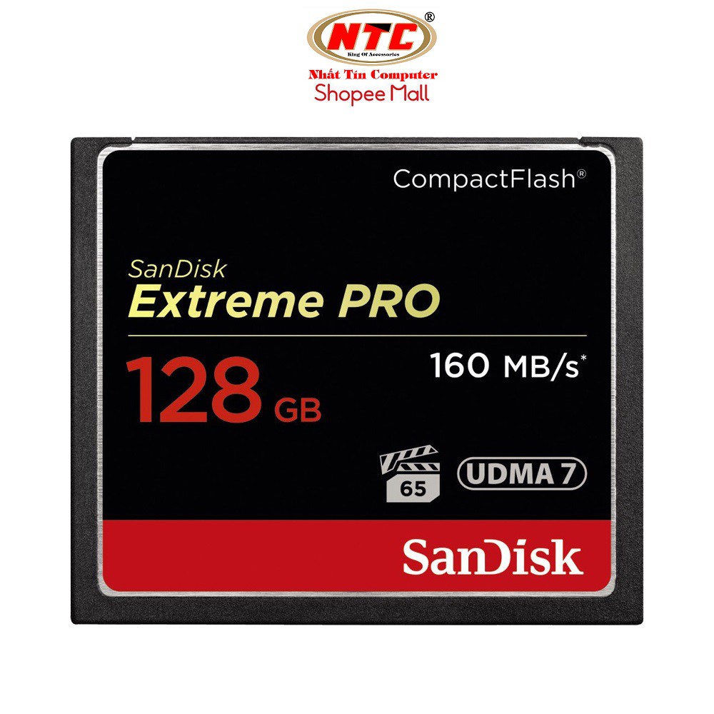 Thẻ nhớ Compact Flash (CF) SanDisk Extreme Pro 1067X 128GB 160MB/s (Đen)