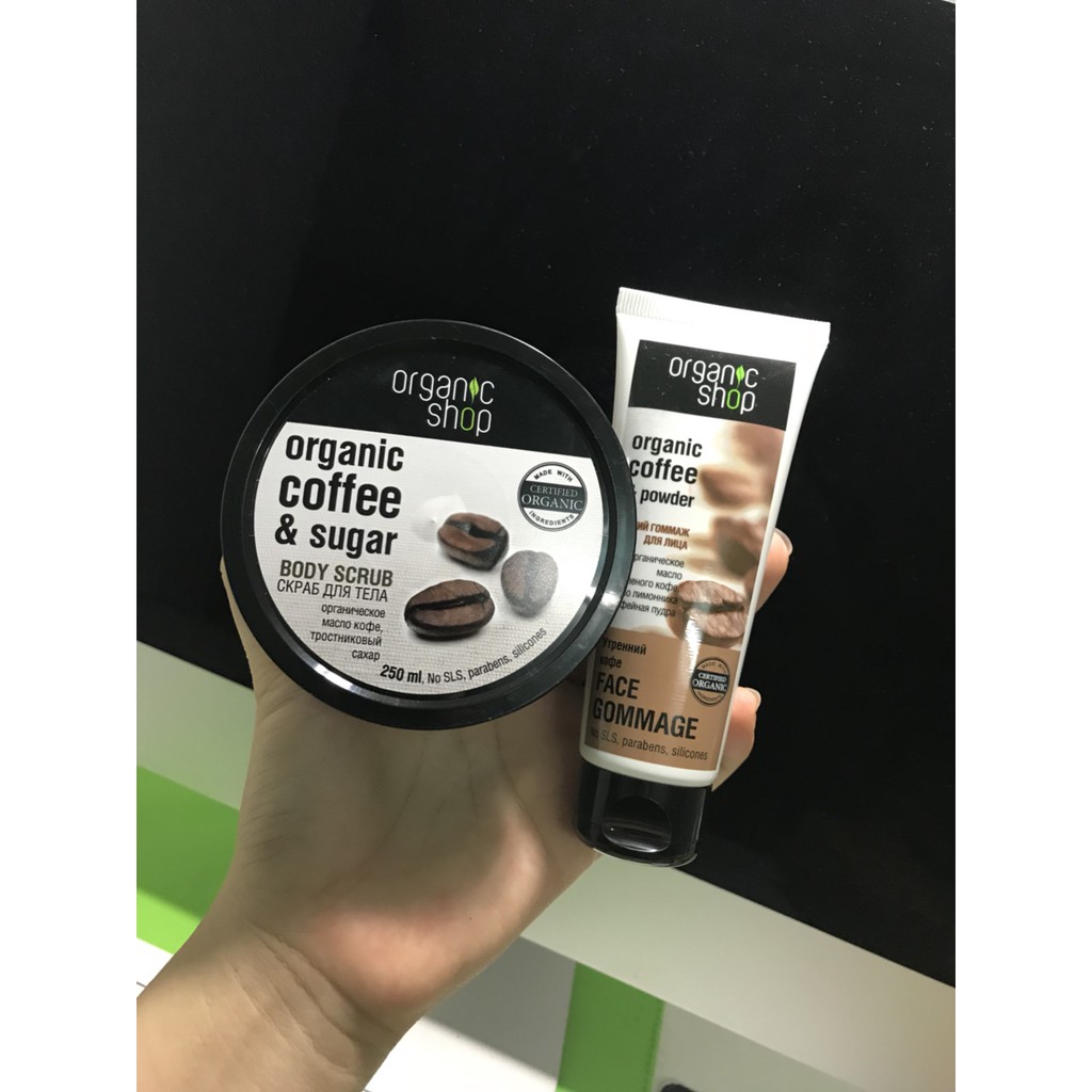 Tẩy Tế Bào Chết Toàn Thân Organic Coffee & Sugar Body Scrub - Tẩy Da Chết Organic 250ml | BigBuy360 - bigbuy360.vn