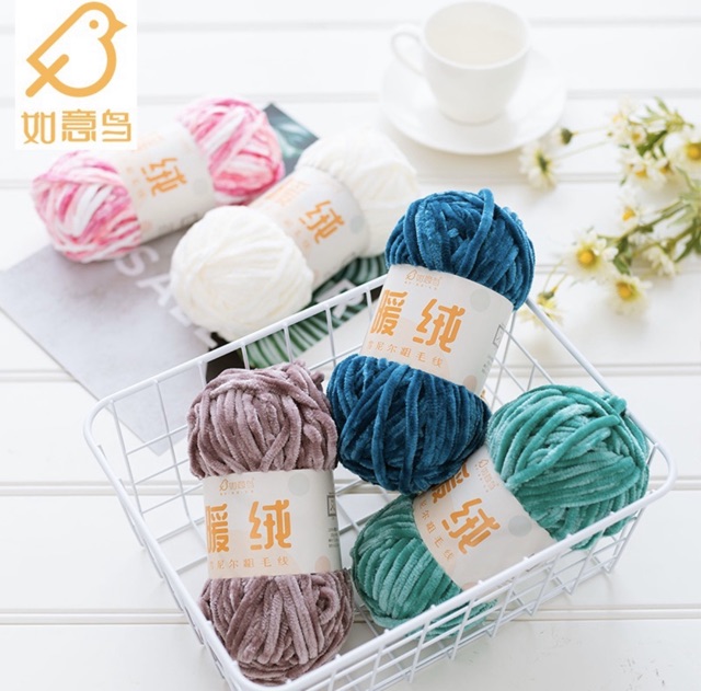 Len nhung Chenille (cuộn 100gr)