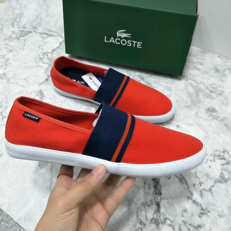 giày lười vải cao cấp cho nam Lacoste