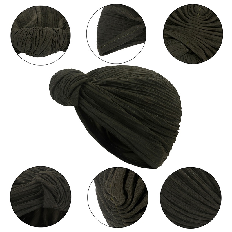 Mũ Turban Thắt Nút Cỡ Lớn Phong Cách Hồi Giáo Cho Nữ