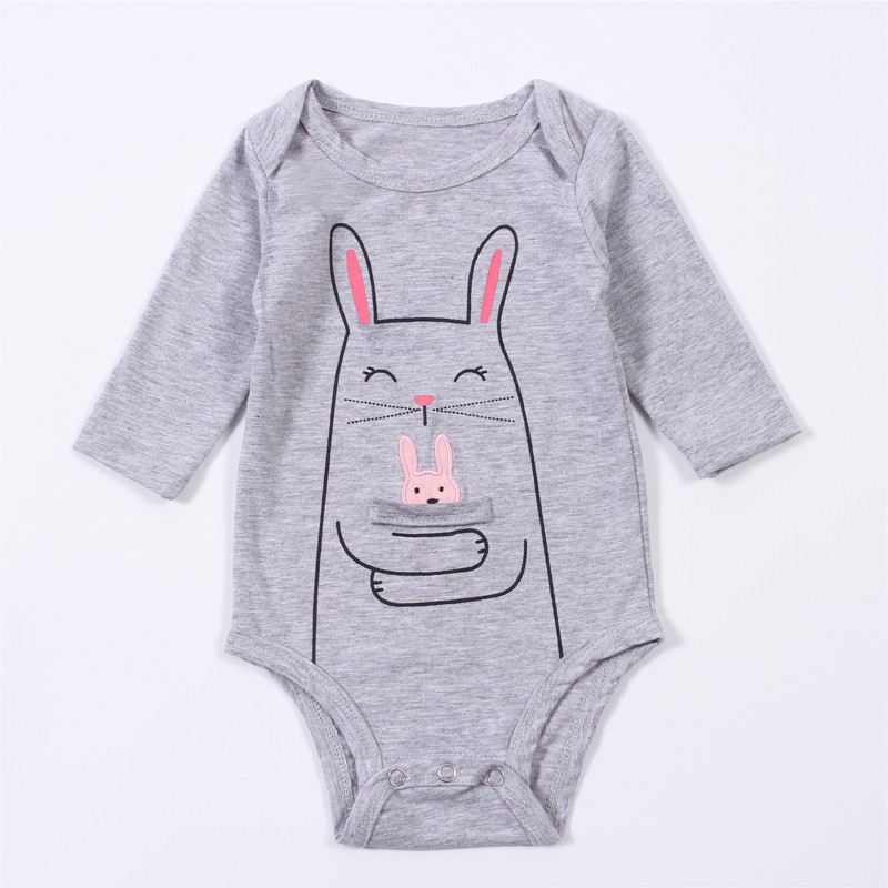 Áo Liền Quần Tay Dài Chất Liệu 100% Cotton Thời Trang Cho Bé Sơ Sinh
