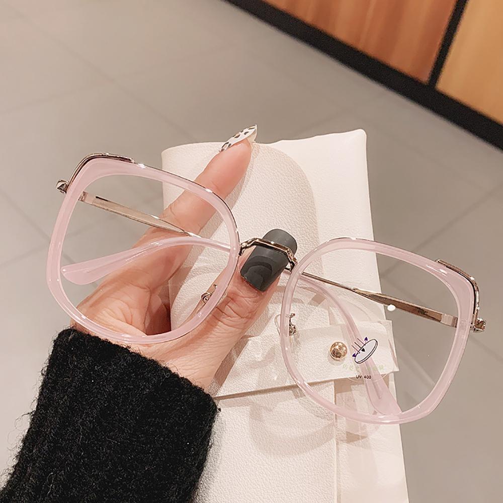 LILYES Mắt Kính Gọng Nhựa Trong Suốt Chống Ánh Sáng Xanh Phong Cách Retro Hàn Quốc Cho Nữ