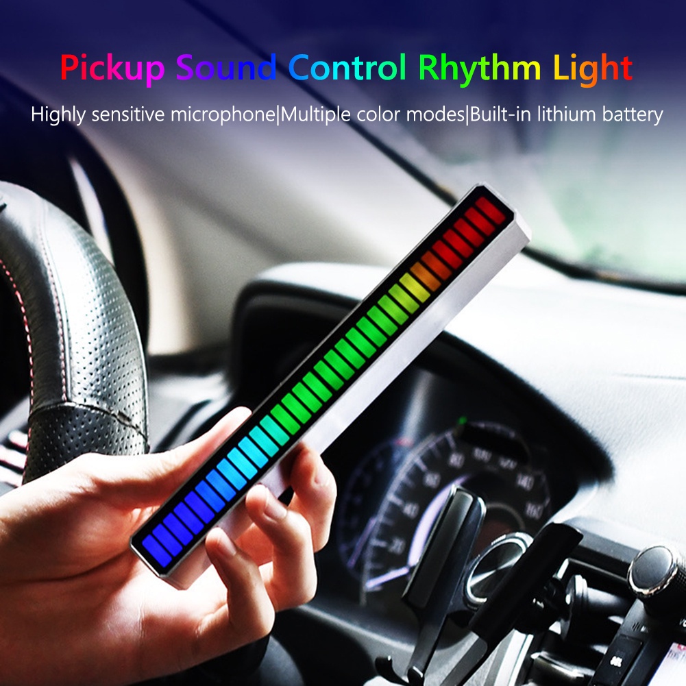 Thiết Bị Nhận Tín Hiệu Âm Thanh Có Đèn LED 32 Bóng Điều Khiển Bằng Ứng Dụng Giọng Nói