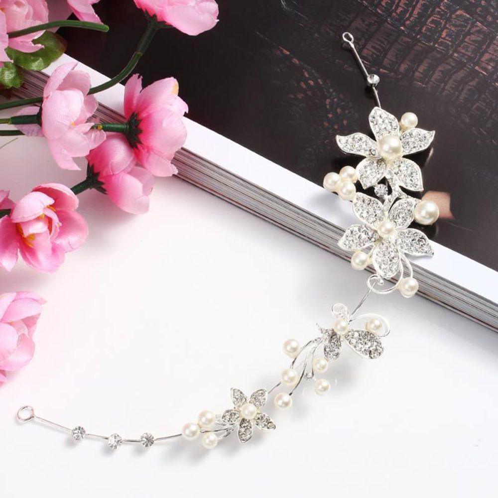 1 Lược Cài Tóc Vương Miện Trong Suốt Đính Hoa Thanh Lịch Cho Cô Dâu / Tiệc Cưới VANES1|Lược Chải Tóc Tạo Kiểu Tiện Dụng